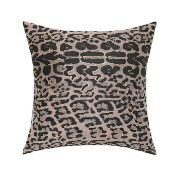 Nové 3D Semiš Prúžok mäkký gauč vankúš iny Chudá Textílie obliečka na Vankúš Leopard Tlač obliečka na Vankúš módnych Domov Deco obliečok