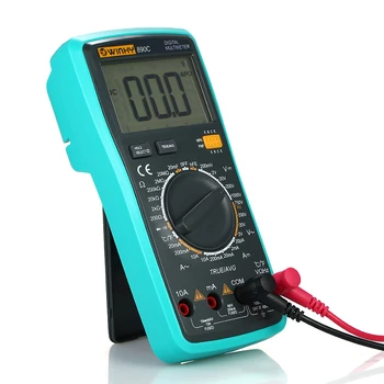 Multi-funkčné Multimeter Prenosné LCD Digitálny True RMS Multimeter s Teplotný Detektor DC/AC Napätie Prúd Meter
