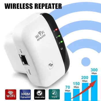 Pohiks 1pc Biela 300 mb / s High Speed Bezdrôtový Wi-Fi Opakovač Prenosné 2.4 GHz Signálu Zosilňovač, Booster Pre Domáce Kancelárie
