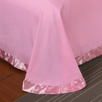 4Pcs Európskej Satin Žakárové Luxusná posteľná bielizeň Sady/Obliečky Kráľ, Kráľovná veľkosť Obliečky Kryt Posteľ List Bielizeň nastaviť obliečky na Vankúše