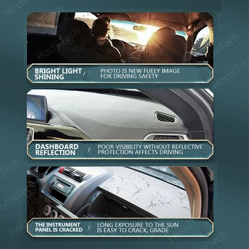 Anti-Slip Anti-UV Mat Panel Kryt Pad Dashmat Chrániť Koberec pre Lexus GS L10 250 350 300h 400h 200t 2012-2019 Príslušenstvo