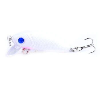 YUZI 1PCS 5cm 3.6 g Umelé Plávajúce Minnow Lákať Tesný Výstrel Rybárske Nástrahy Pevného Návnadu Riešenie 3D Ryby Oči, Horúce Predaj