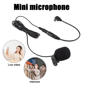 3,5 mm Mini Mikrofónu pre Hands-Free Klip Na Mic 3,5 mm Aktívne Klip Mikrofón pre Audio Adaptér Kábel Pre Gopro Hero 3/3+/4