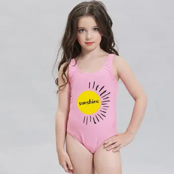Mama a dcéra plavky, letné mommyand mi oblečenie jeden kus plávanie nosenie slnečných vytlačené rodiny zodpovedajúce oblečenie oblečenie